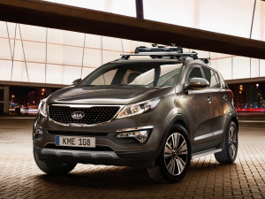 střešní příčníky pro model Kia Sportage (SL) - hliníkové