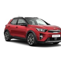 Kia Stonic SE Červená Signal Red-Černá Aurora Black Pearl