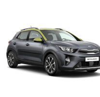 Kia Stonic SE Šedá Platinum Graphite-Zelená Electric Green